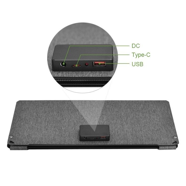 携帯電話用の18V50W単結晶ソーラーパネル 携帯可能で汎用的な設計