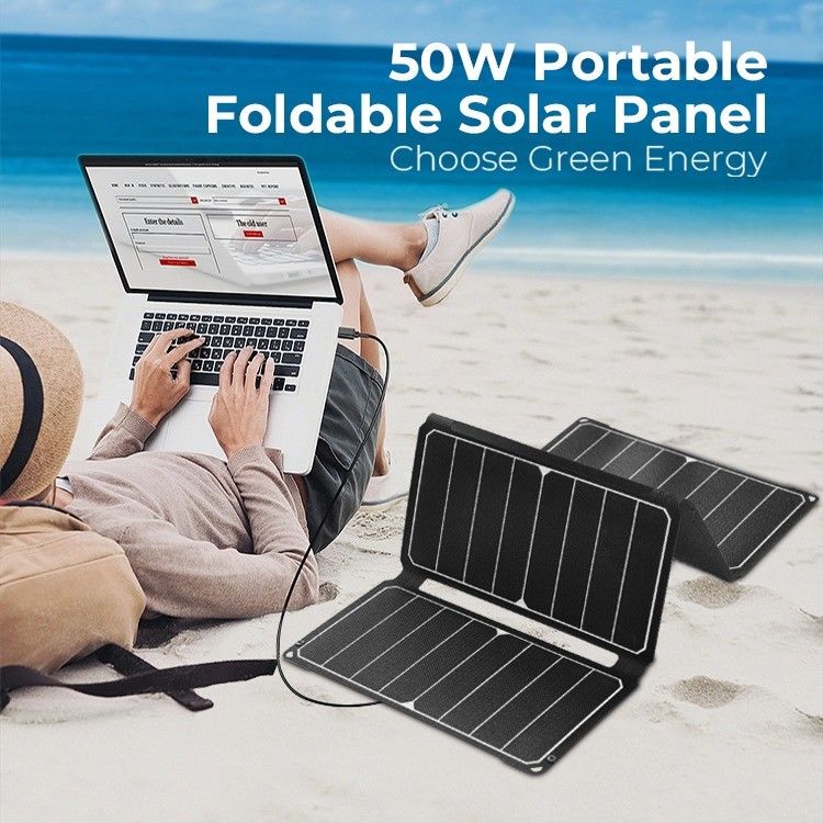 携帯電話用の18V50W単結晶ソーラーパネル 携帯可能で汎用的な設計