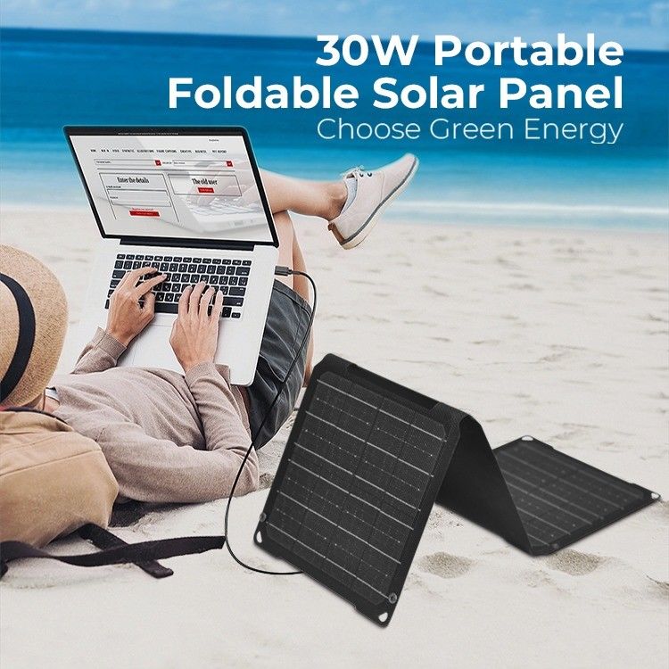 30W 12V 折りたたむ太陽光パネル ポータブル 携帯電話 充電 の 必要 な ツール