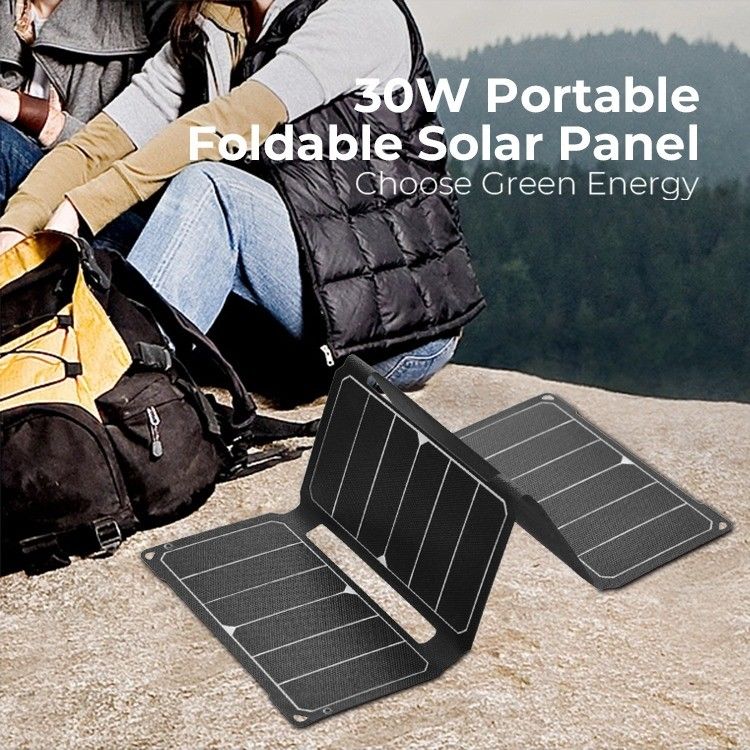 最新の太陽電池 IP68 30W 12V 折りたたむ太陽光パネル