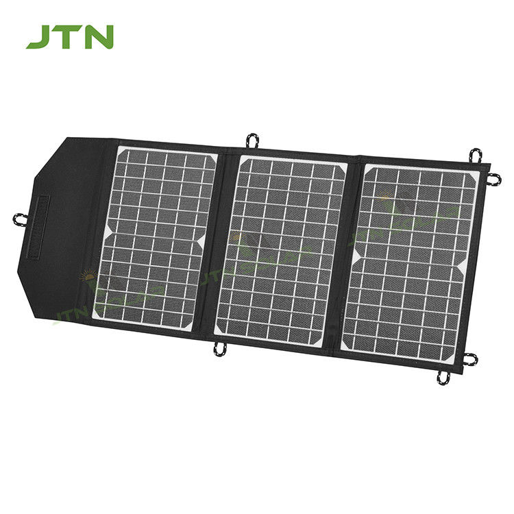 オーダーメイド 屋外キャンプ ETFE 21W 折りたたむ太陽光充電器 USBポート付き 折りたたむ携帯太陽光パネル