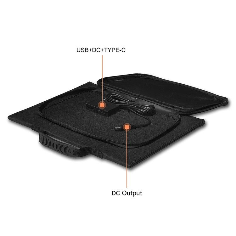 CE/FCC/ROHS/PSE 認定 キャンプ用40Wポータブル折りたたむ太陽光パネルモバイル充電器