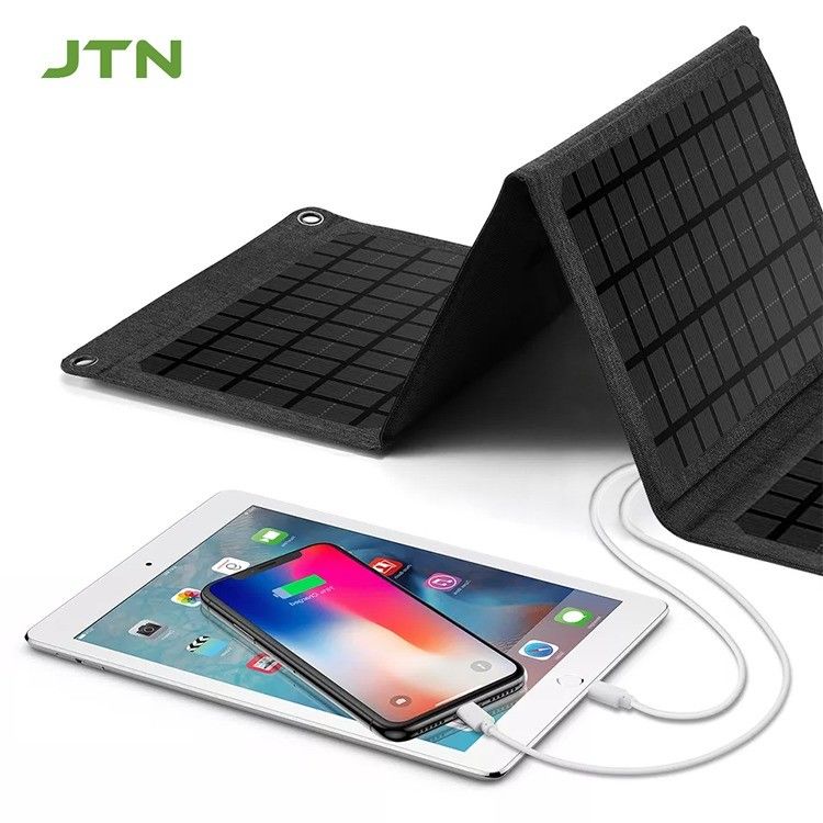折りたたむデザイン 太陽光パネル充電器 24W/30W ラップトップと電話 屋外キャンプ