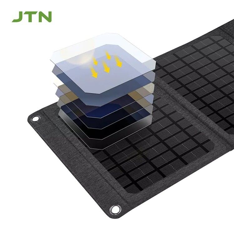 折りたたむデザイン 太陽光パネル充電器 24W/30W ラップトップと電話 屋外キャンプ