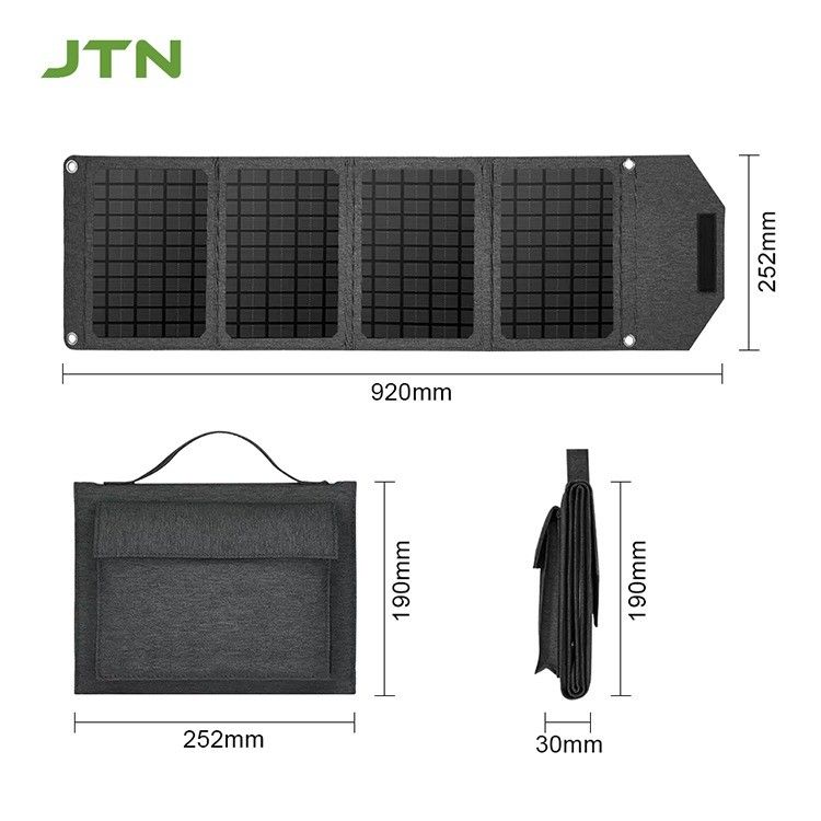 折りたたむデザイン 太陽光パネル充電器 24W/30W ラップトップと電話 屋外キャンプ