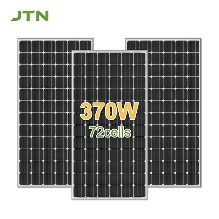 PERC テクノロジー 370w 375w 48v モノクリスタルソーラーパネル 156.75mmx156.75mm