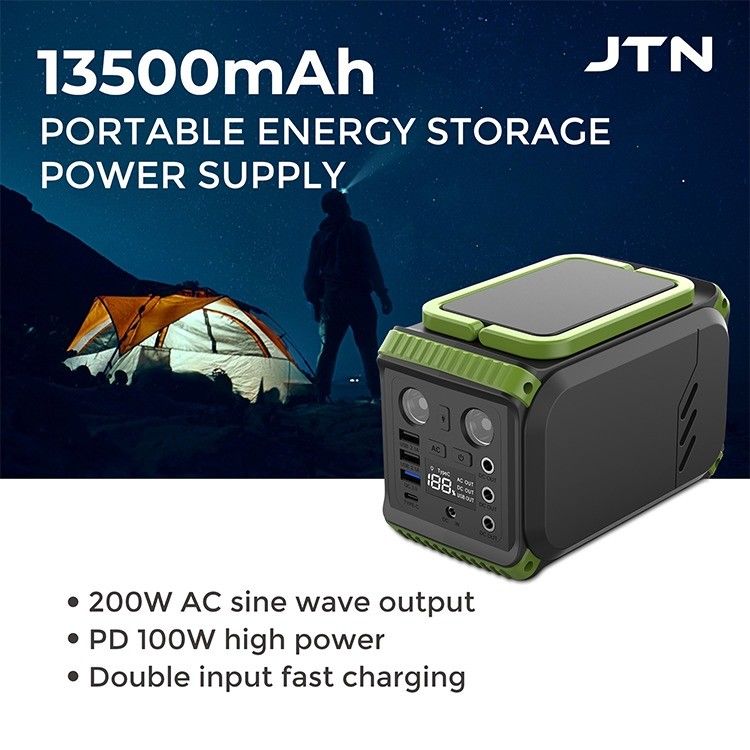 屋外キャンプ ソーラーパネル パワーステーション ポータブルジェネレーター ライフポ4 リチウム 110V 200W