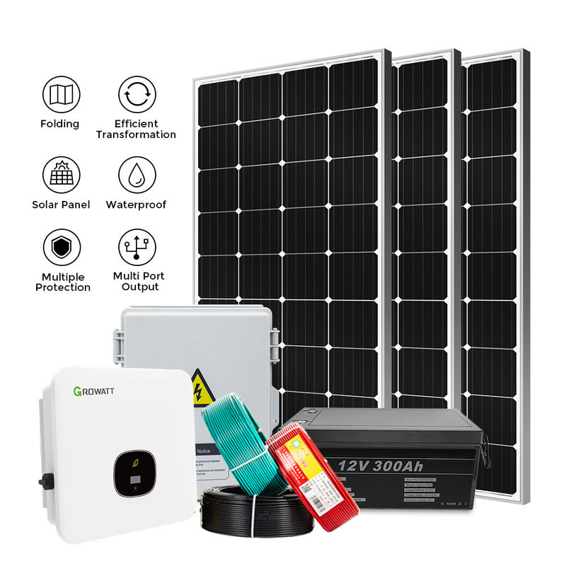 オフグリッドハウス 太陽光発電システム 10Kwグリーンエネルギー 太陽光発電機 ハイブリッドインバーター